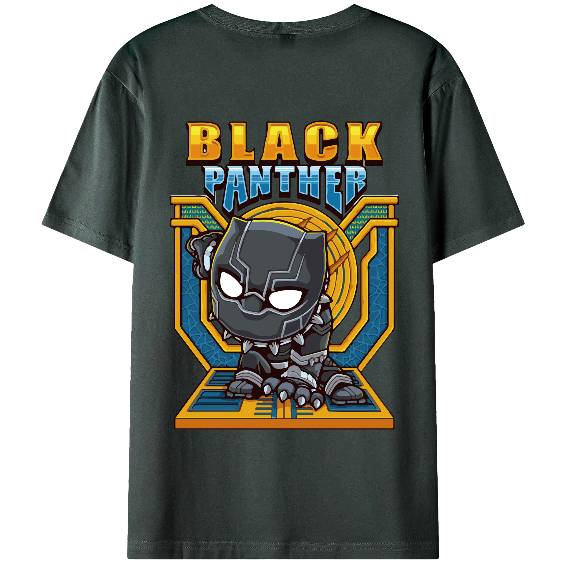 （画像用） アベンジャーズ The Avengers 綿100％ メンズ半袖Tシャツ（バックプリント） 通気性